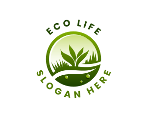 Eco Plant Landsacping logo design