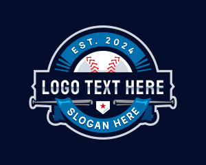 Baseball Sports League logo design