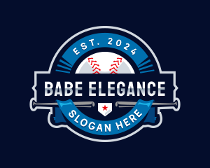 Baseball Sports League logo design