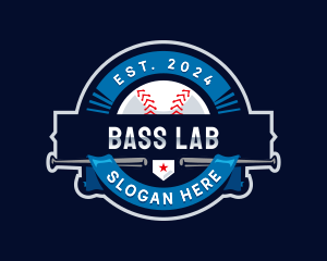 Baseball Sports League logo design