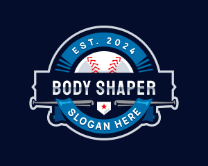 Baseball Sports League logo design