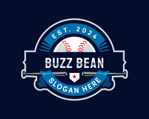 Baseball Sports League logo design