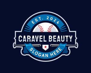 Baseball Sports League logo design