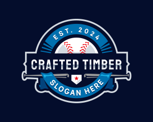 Baseball Sports League logo design