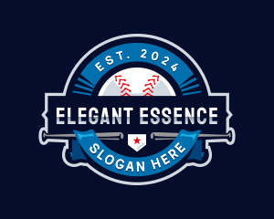 Baseball Sports League logo design