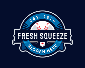 Baseball Sports League logo design