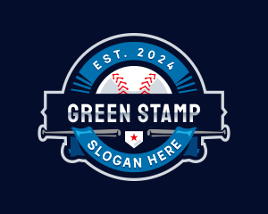 Baseball Sports League logo design