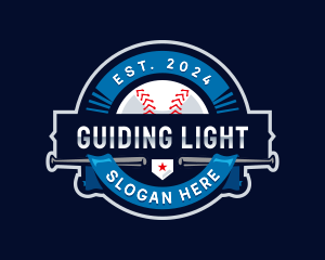 Baseball Sports League logo design