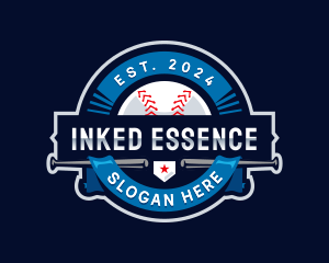 Baseball Sports League logo design