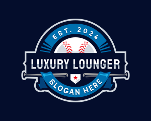 Baseball Sports League logo design