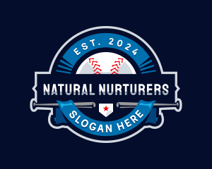 Baseball Sports League logo design