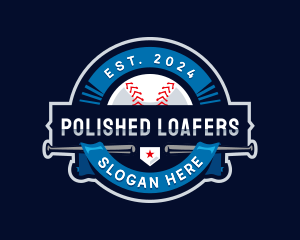 Baseball Sports League logo design