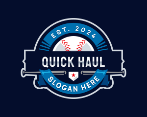 Baseball Sports League logo design