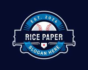 Baseball Sports League logo design