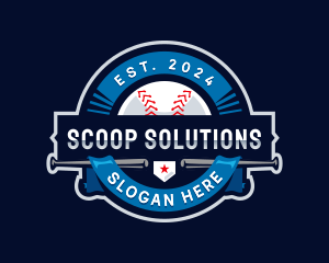 Baseball Sports League logo design