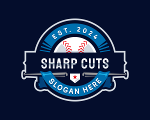 Baseball Sports League logo design