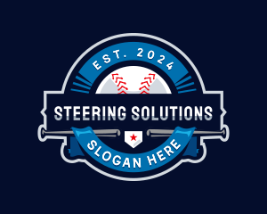 Baseball Sports League logo design