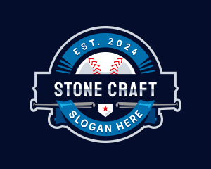 Baseball Sports League logo design