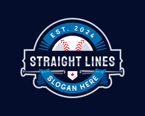 Baseball Sports League logo design