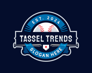 Baseball Sports League logo design