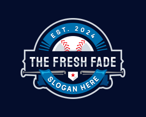 Baseball Sports League logo design