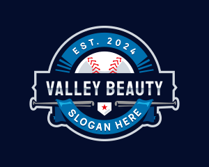 Baseball Sports League logo design