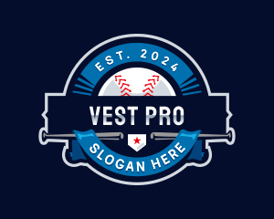 Baseball Sports League logo design