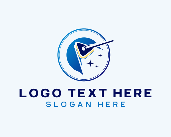 Sweeping logo example 1