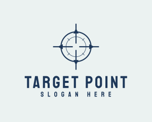 Target Crosshair Marksmanship logo design