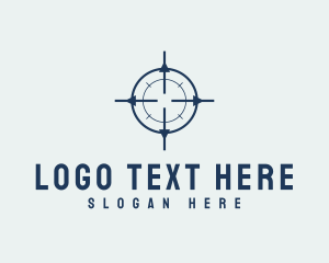 Shooter - Search Target Mark logo design