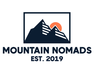 Sun Mountain Peak logo design