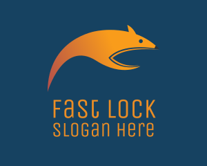 Orange Fast Fox logo design