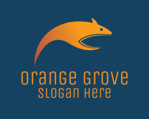 Orange Fast Fox logo design