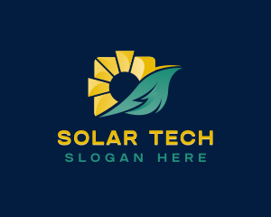 Solar Sun Leaf logo
