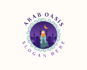 Cultural Arab Woman logo design