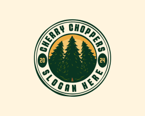 Pine Tree Forest Camp logo design