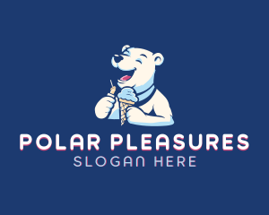 Polar Bear Ice Cream Sundae logo