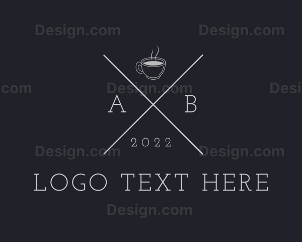 Coffee Cup Letter Logo