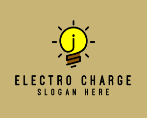 Electric Bulb Fixture  logo design