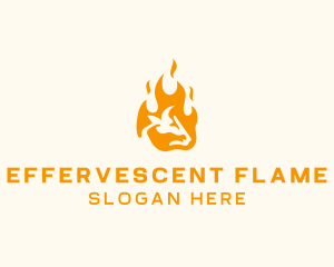 Flaming Beef Grill logo design