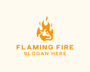 Flaming Beef Grill logo design