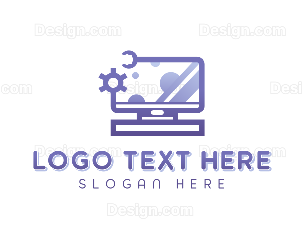 Technology Computer Repair Logo
