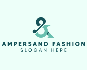 Stylish Ampersand Type  logo