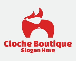 Red Cloche Restaurant  logo design