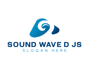 Surfing Beach Waves logo design