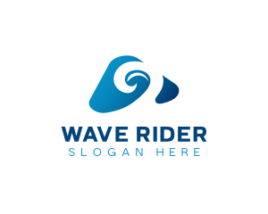 Surfing Beach Waves logo