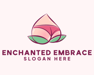 Erotic Sexy Peach logo design