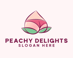 Erotic Sexy Peach logo design
