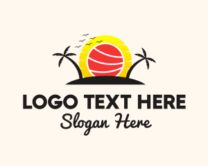 Tropical Sushi Sunset Logo