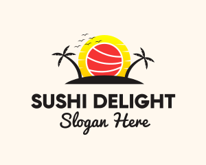 Tropical Sushi Sunset logo